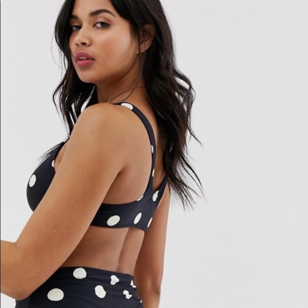 New billabong women polka dot bikini set